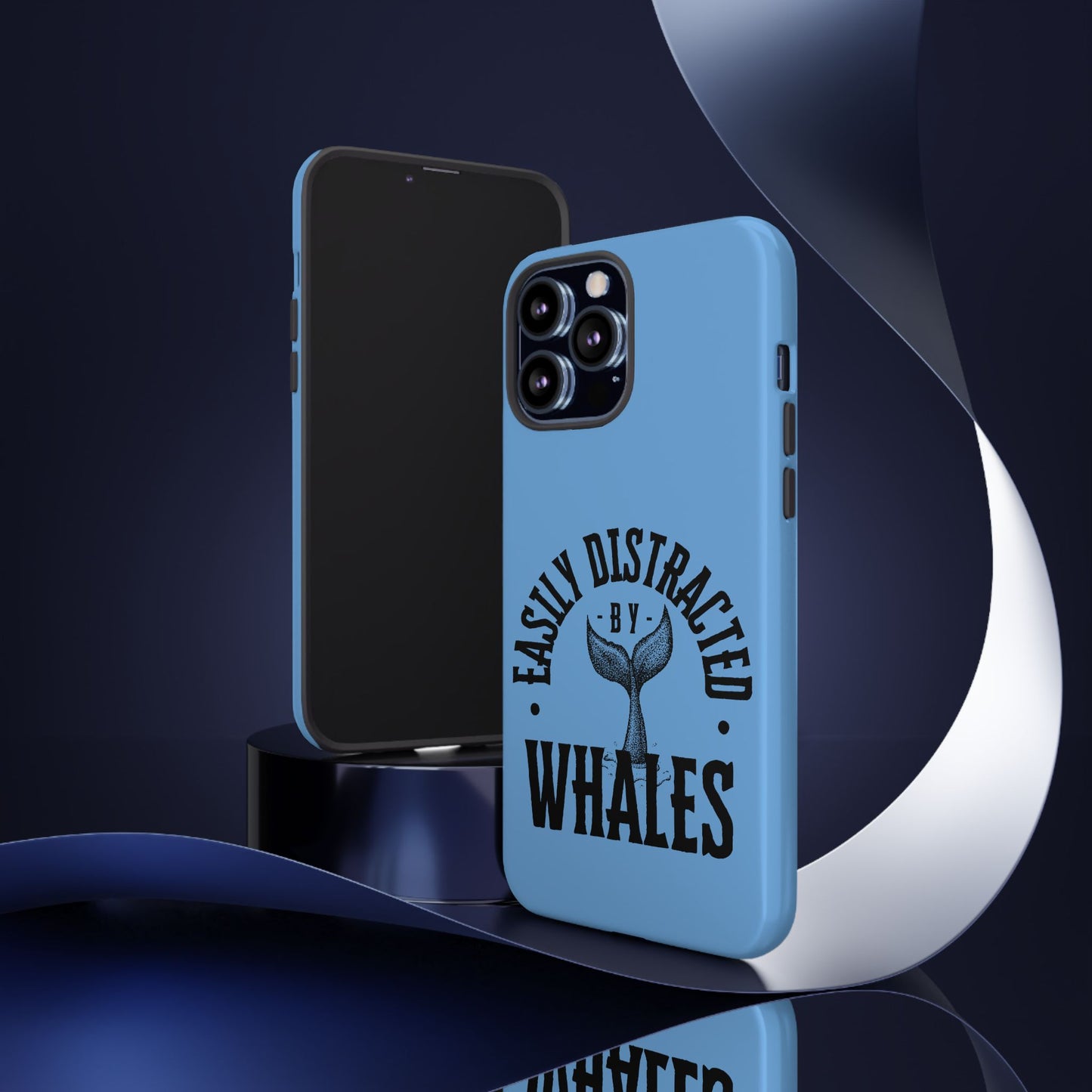 Easily Distracted - Whale- Tough Cases