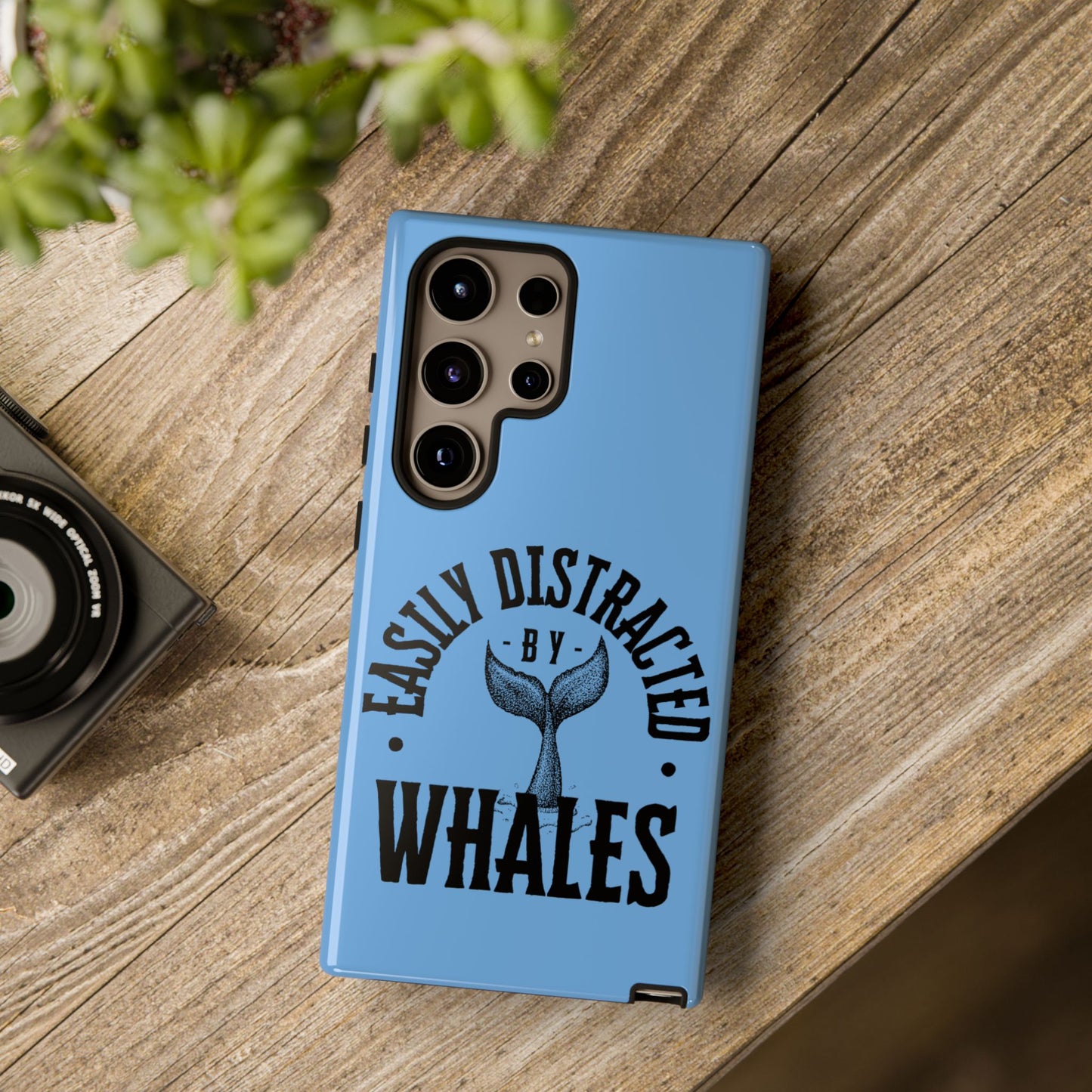 Easily Distracted - Whale- Tough Cases