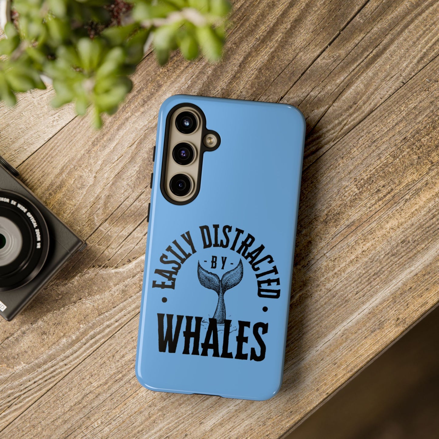 Easily Distracted - Whale- Tough Cases