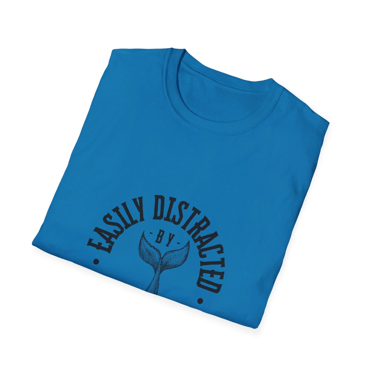 Easily distracted - Whales - Unisex Softstyle T-Shirt