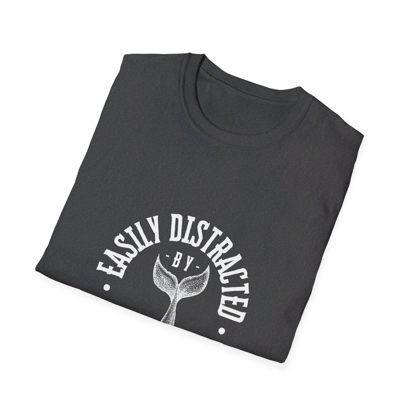 Easily distracted - Whales - Unisex Softstyle T-Shirt