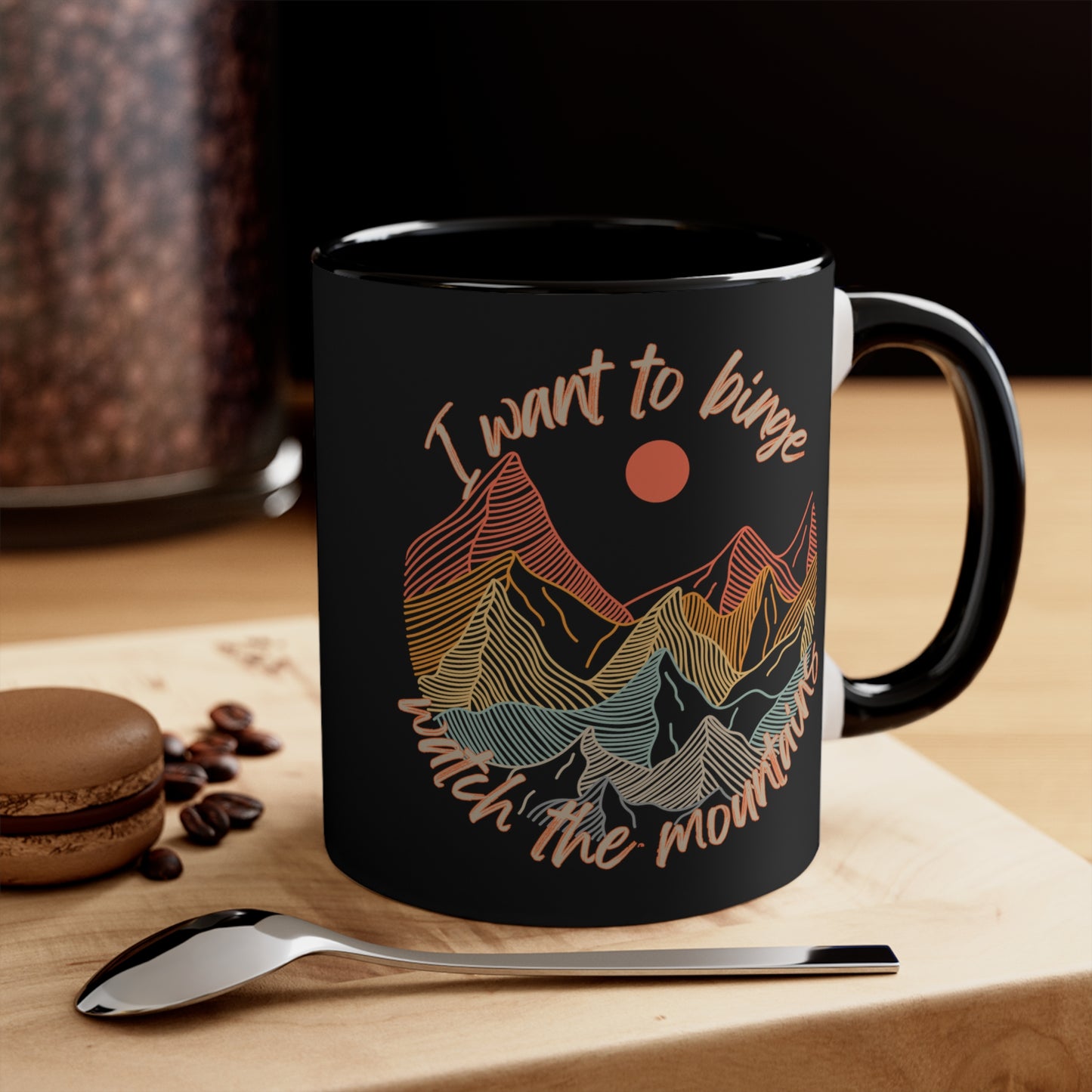 Binge Watch - Mountains - Accent Mugs 11 or 15 oz