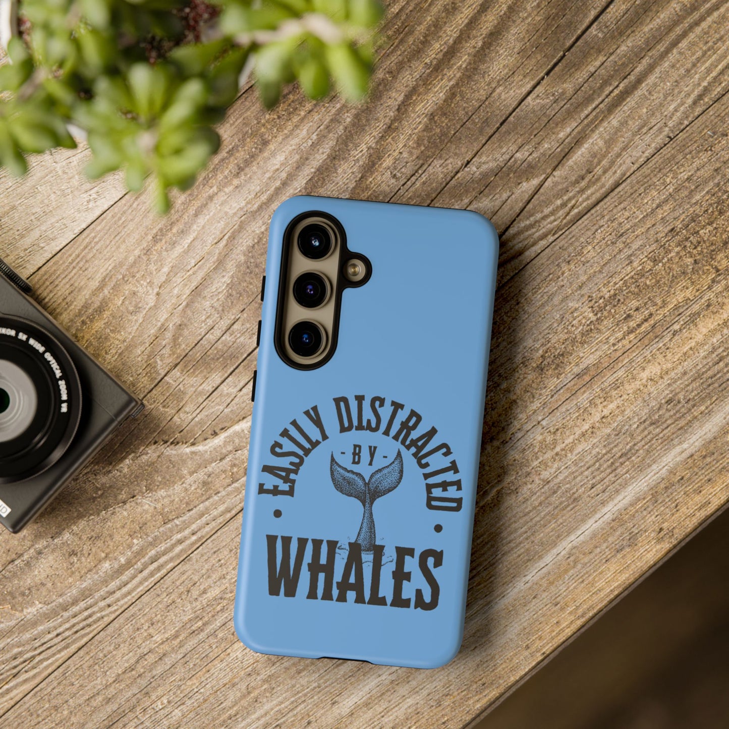 Easily Distracted - Whale- Tough Cases