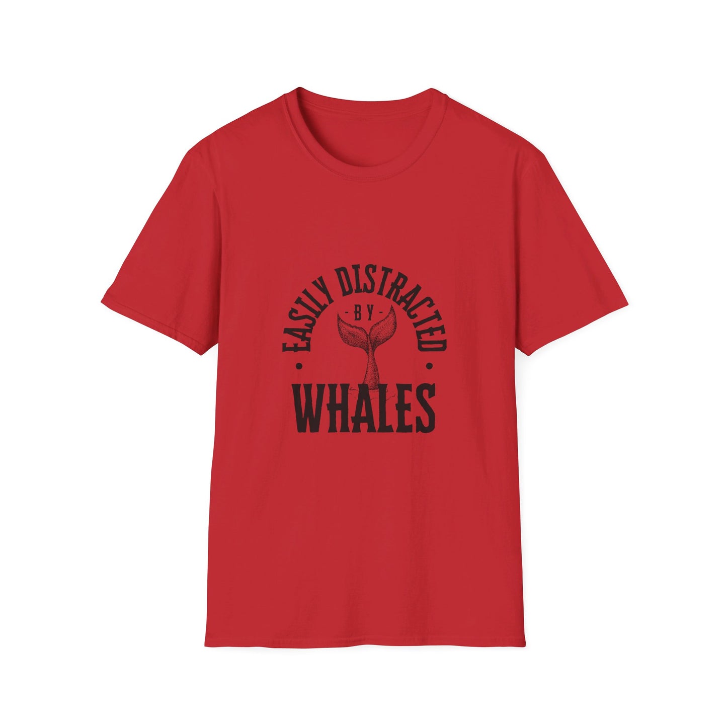 Easily distracted - Whales - Unisex Softstyle T-Shirt