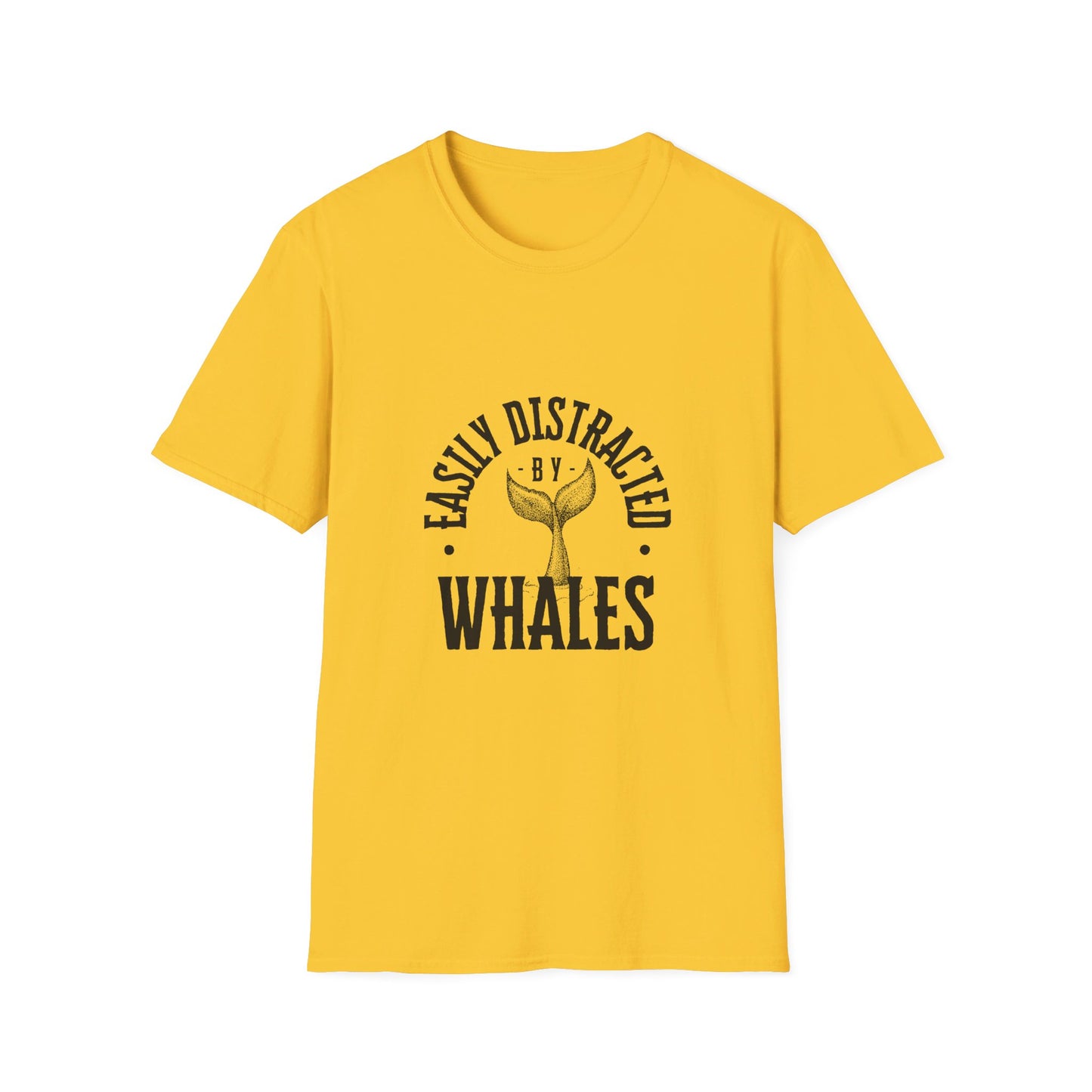 Easily distracted - Whales - Unisex Softstyle T-Shirt