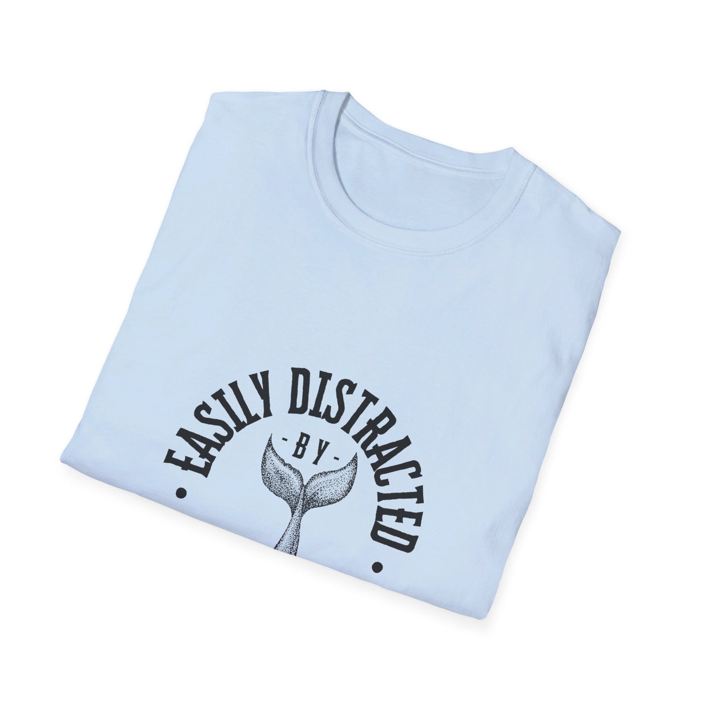 Easily distracted - Whales - Unisex Softstyle T-Shirt