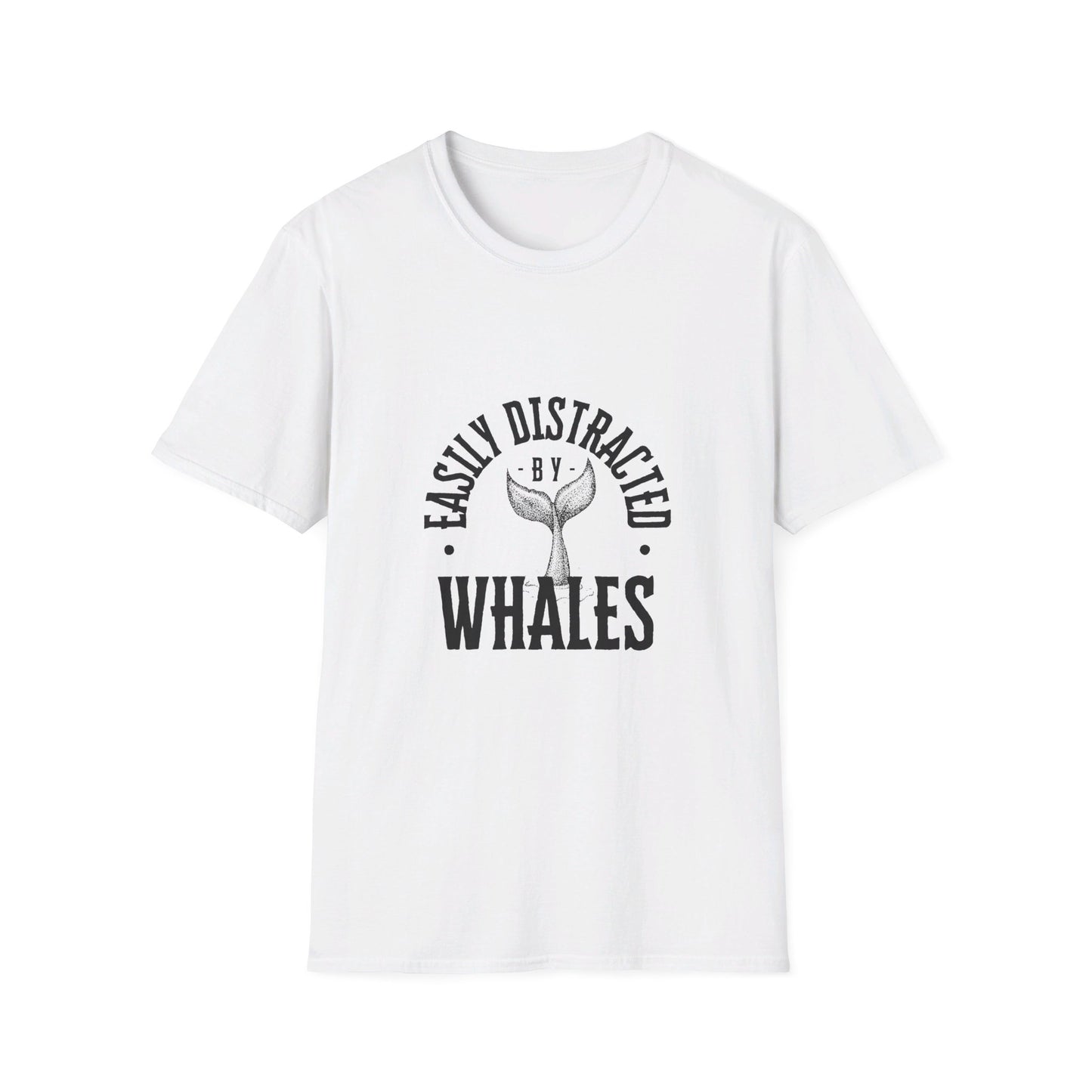 Easily distracted - Whales - Unisex Softstyle T-Shirt