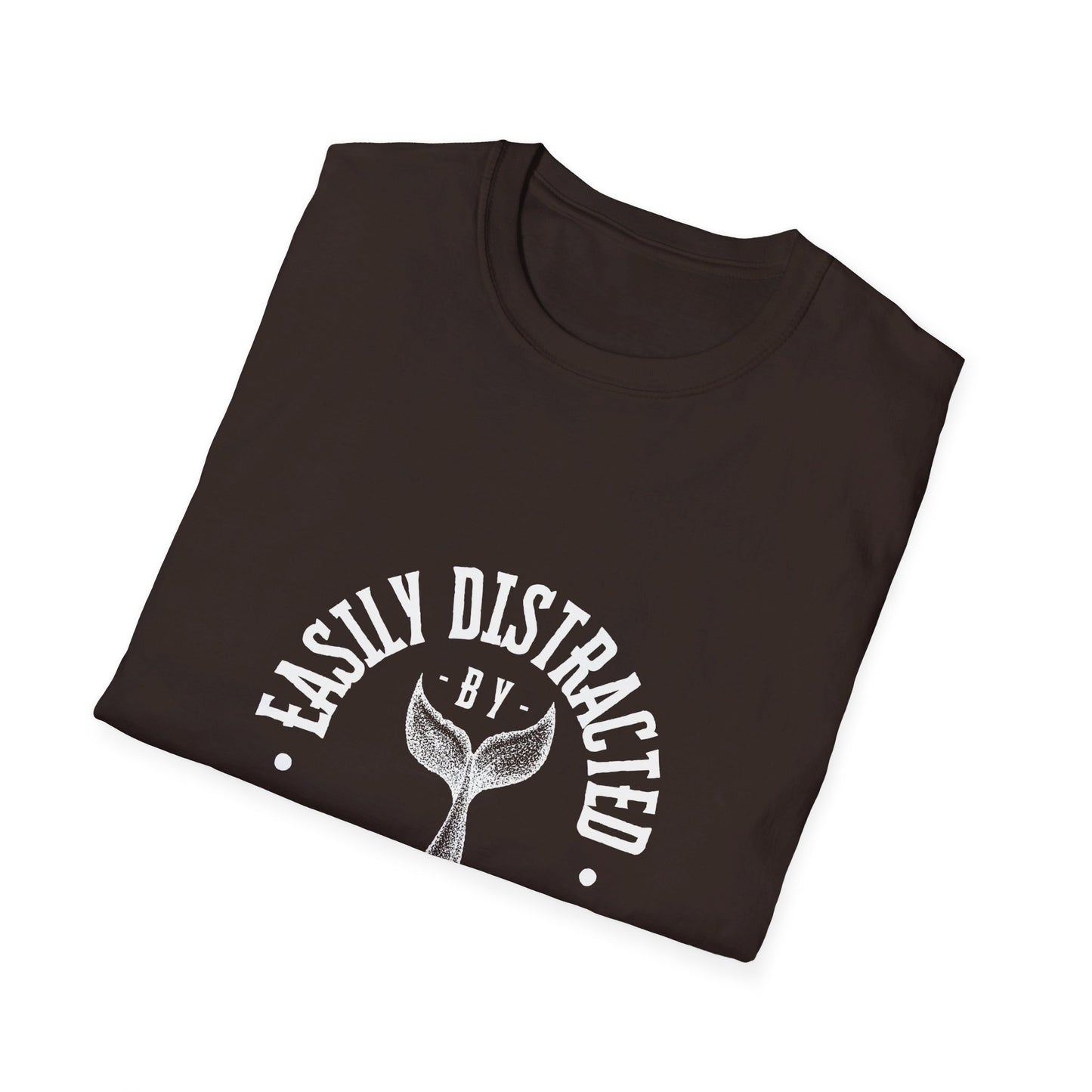 Easily distracted - Whales - Unisex Softstyle T-Shirt