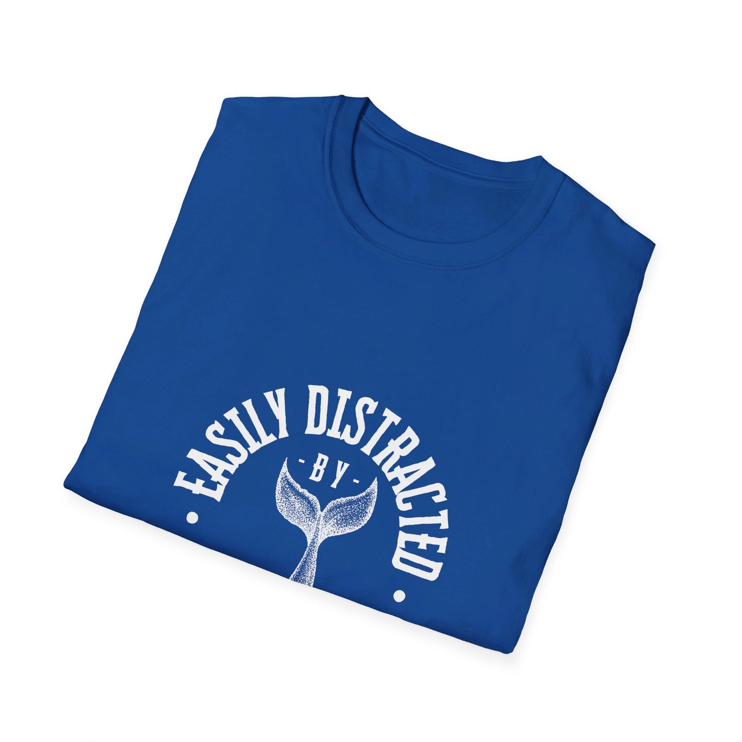 Easily distracted - Whales - Unisex Softstyle T-Shirt