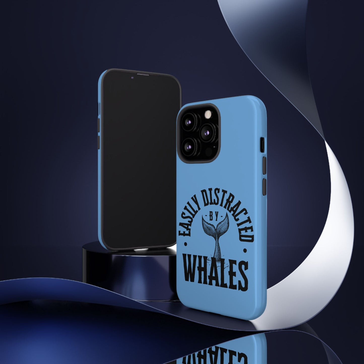 Easily Distracted - Whale- Tough Cases