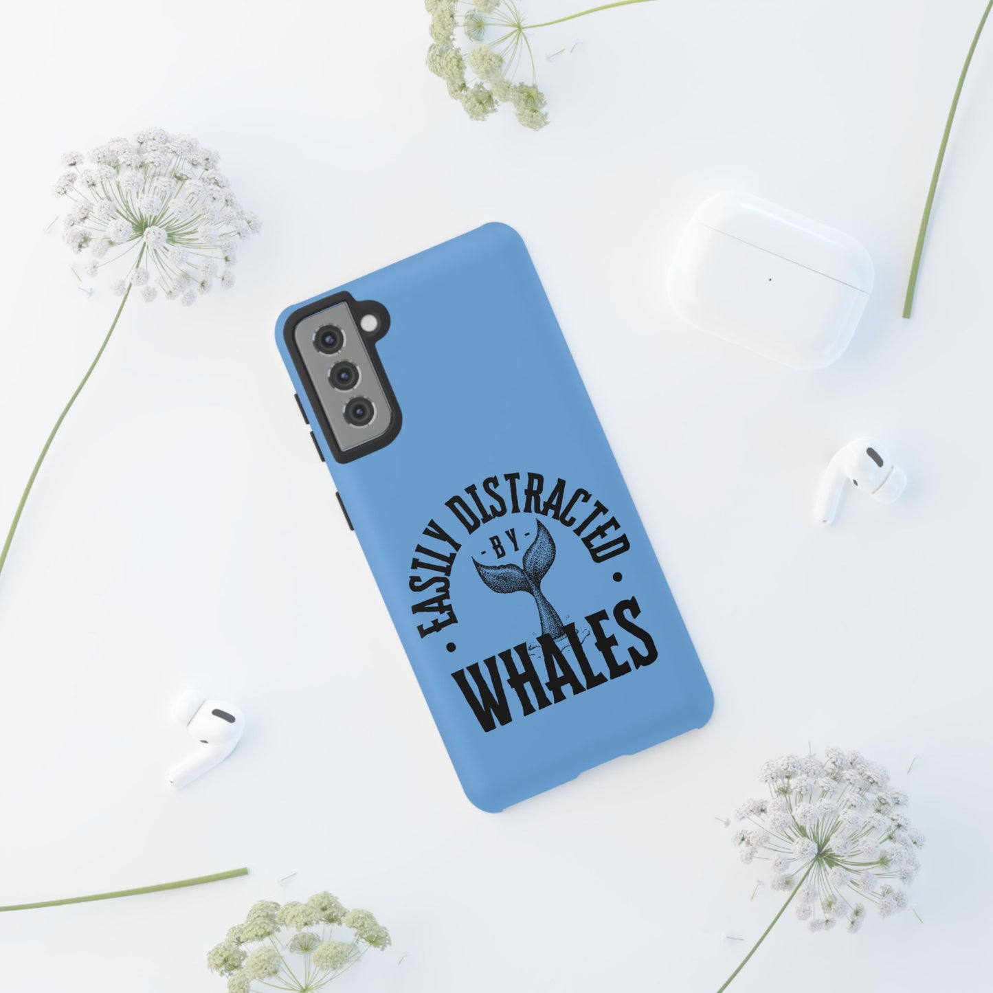 Easily Distracted - Whale- Tough Cases