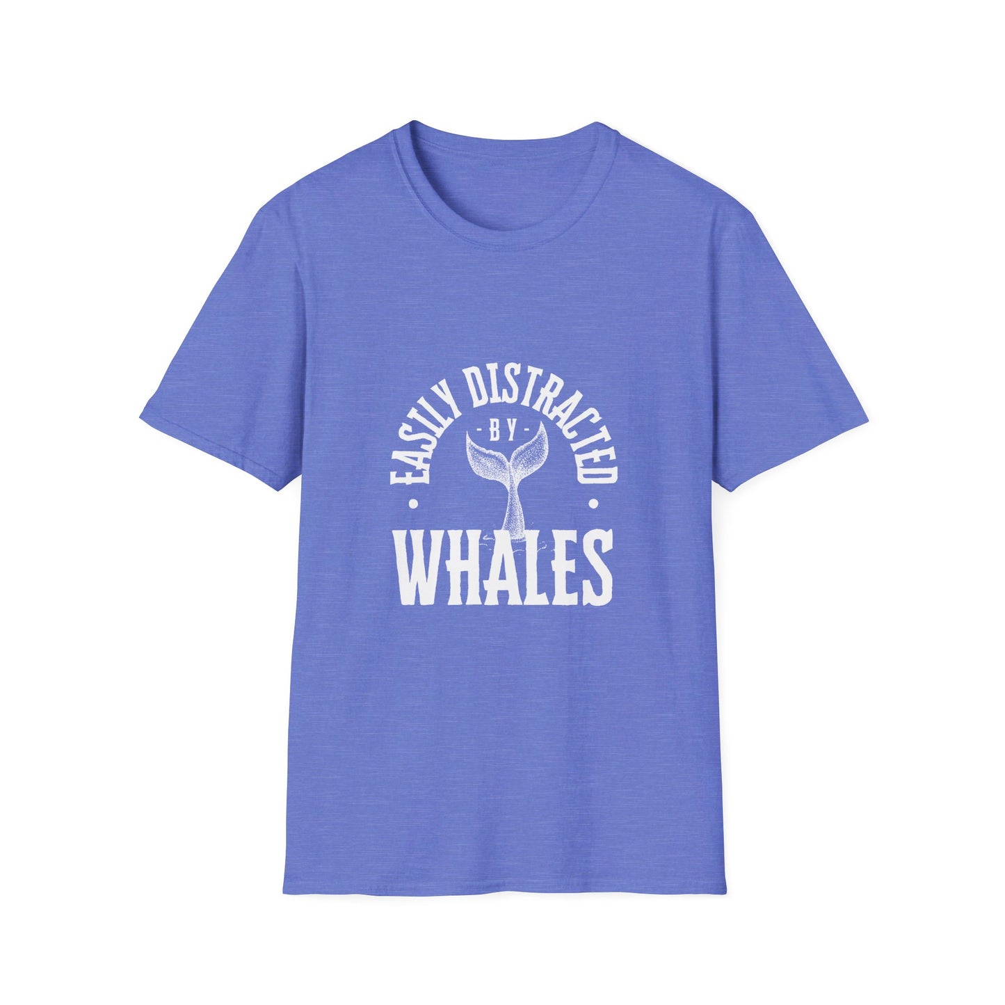 Easily distracted - Whales - Unisex Softstyle T-Shirt