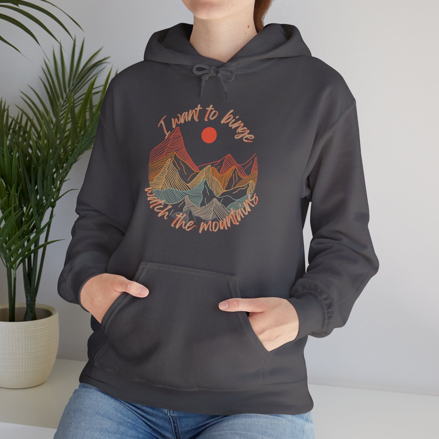 Binge Watch - Mountains - Unisex Heavy Blend™ Hooded Sweatshirt