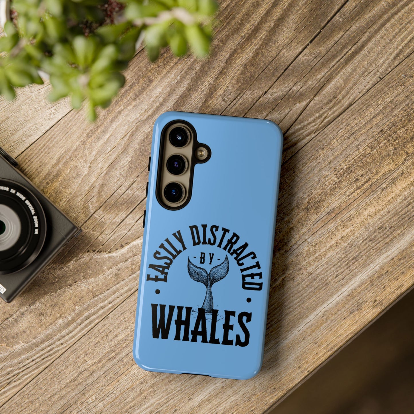 Easily Distracted - Whale- Tough Cases