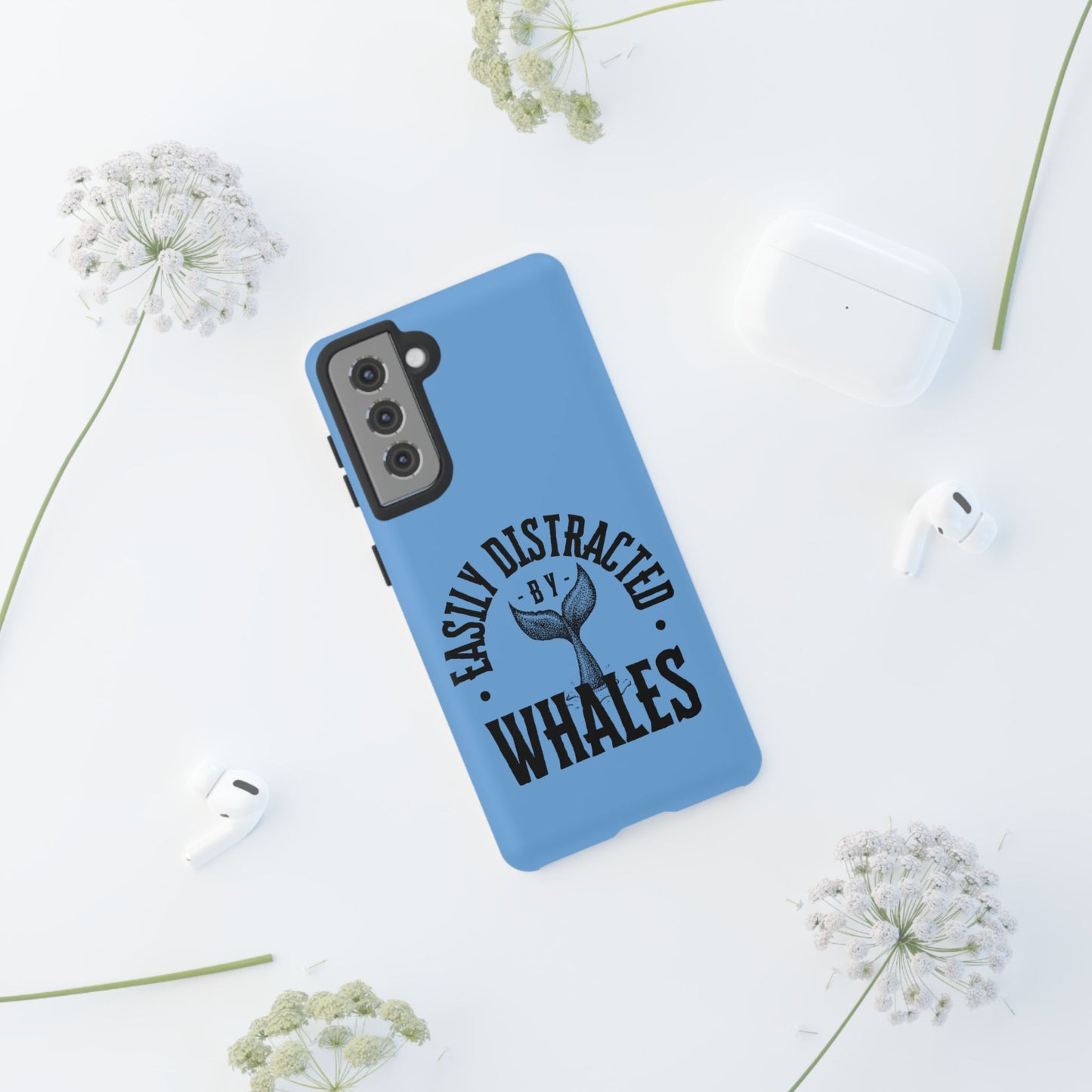 Easily Distracted - Whale- Tough Cases