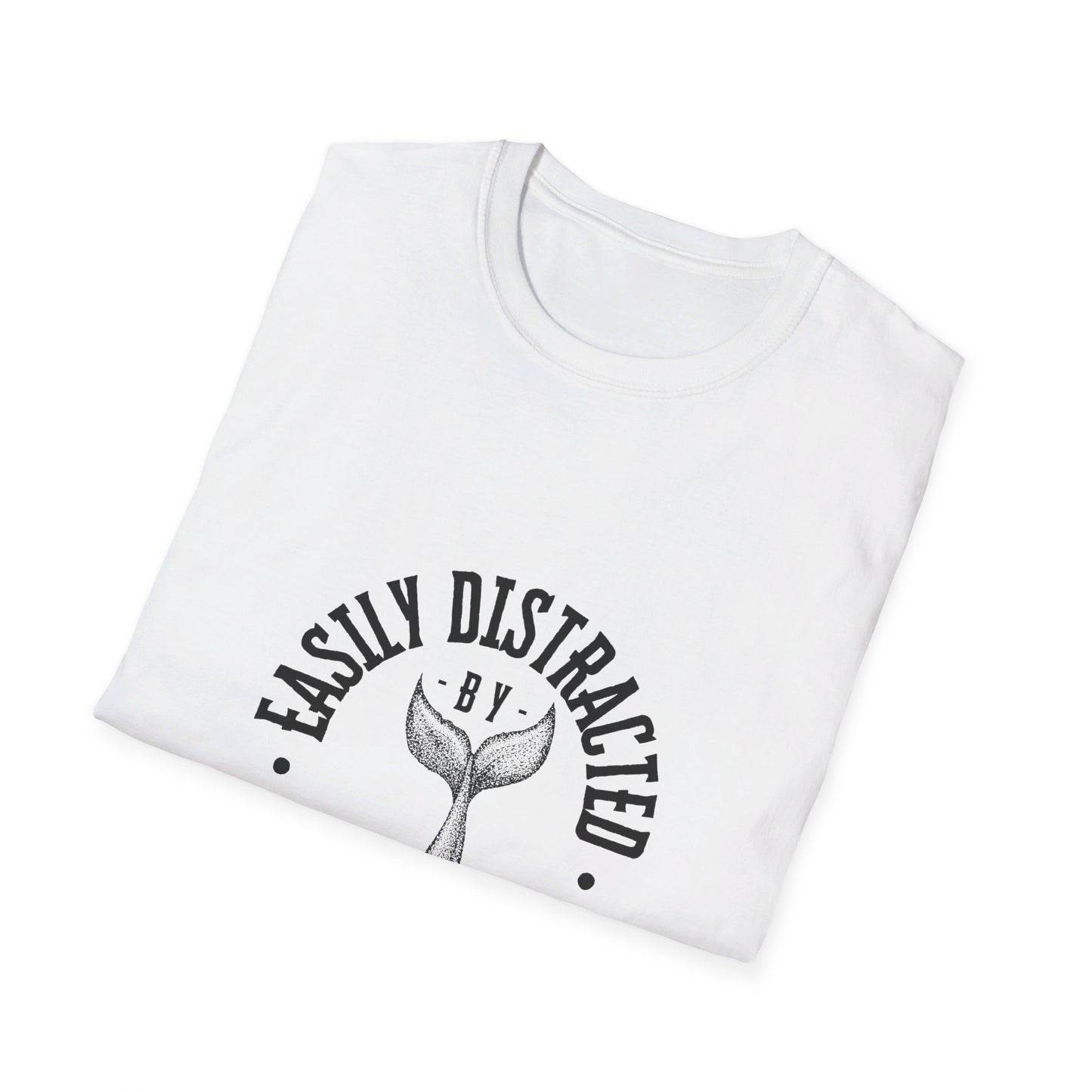 Easily distracted - Whales - Unisex Softstyle T-Shirt