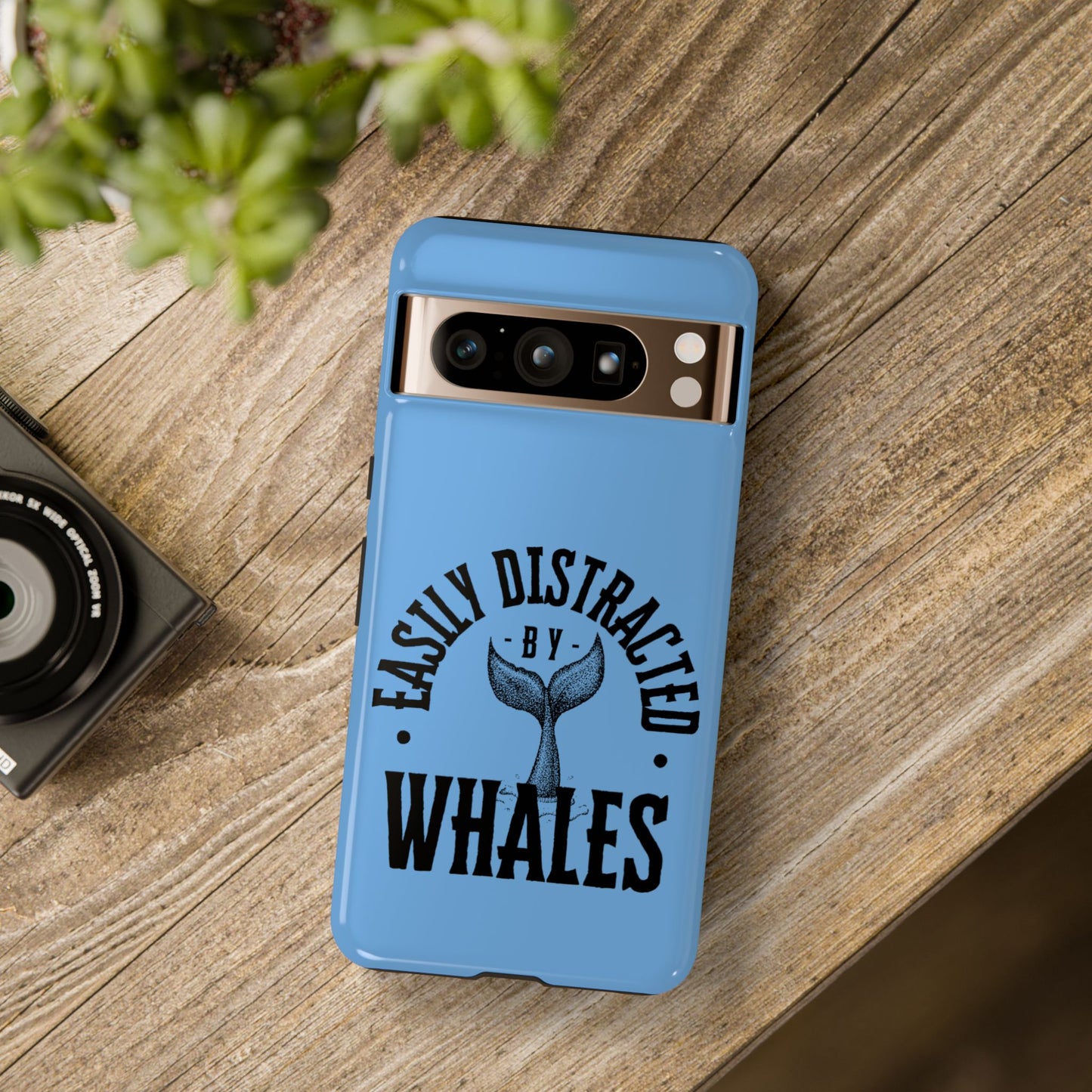 Easily Distracted - Whale- Tough Cases