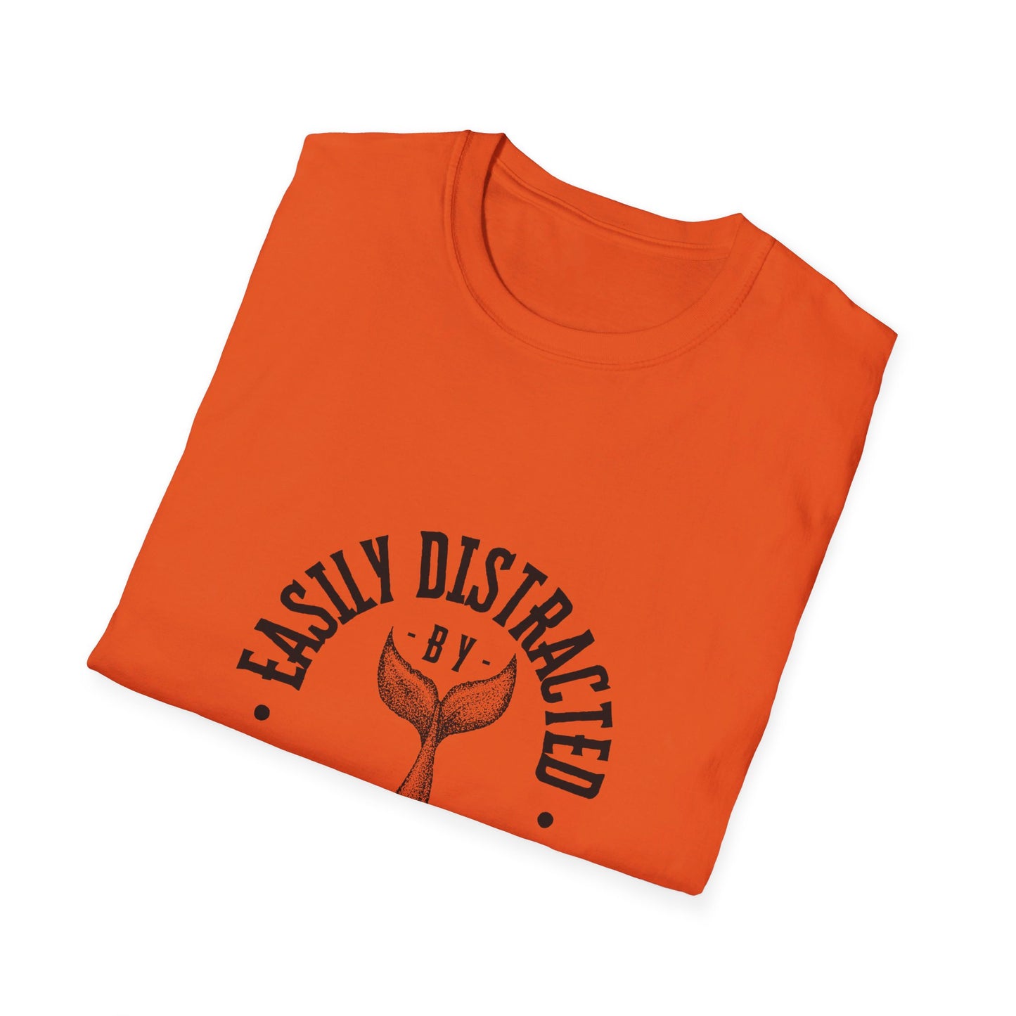 Easily distracted - Whales - Unisex Softstyle T-Shirt