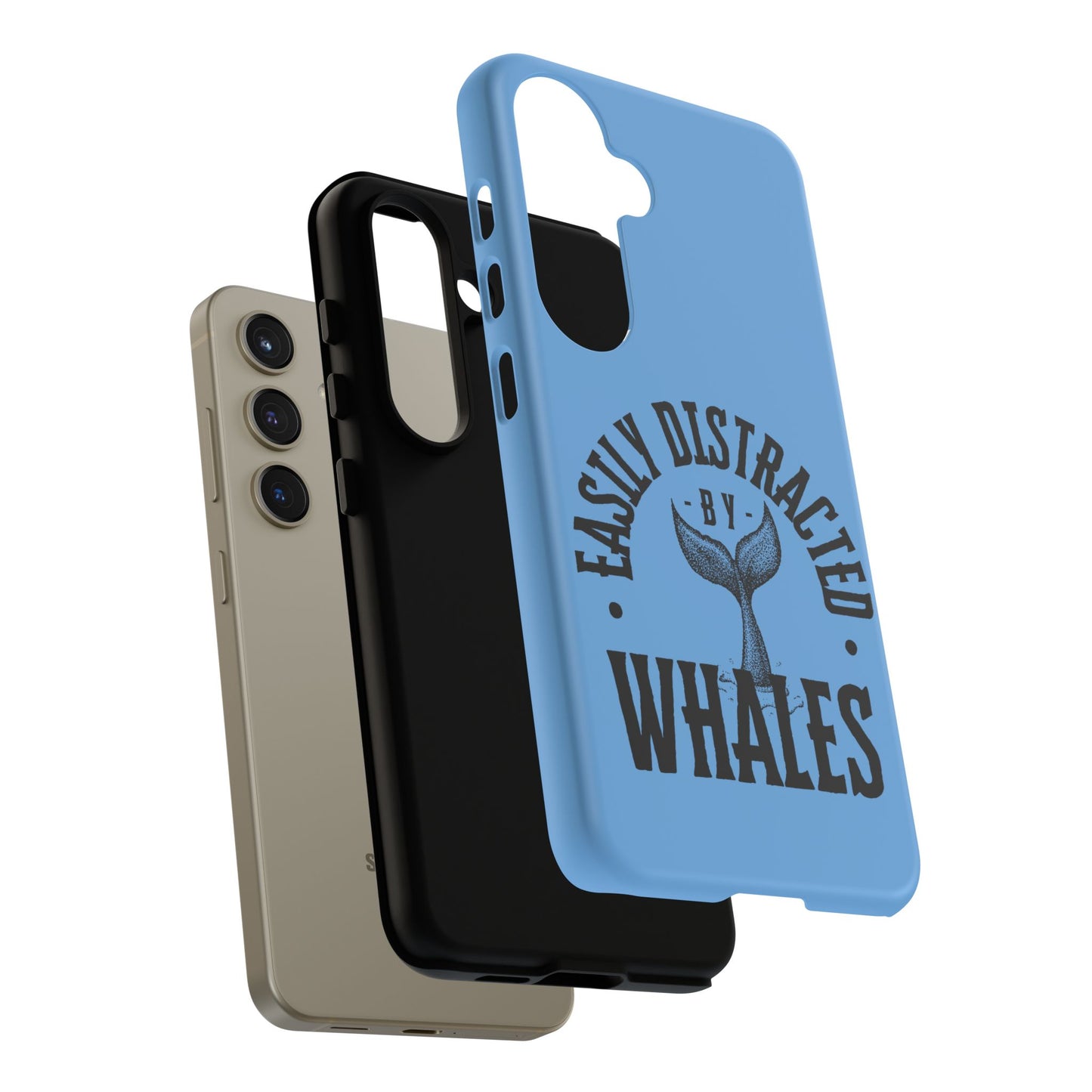 Easily Distracted - Whale- Tough Cases