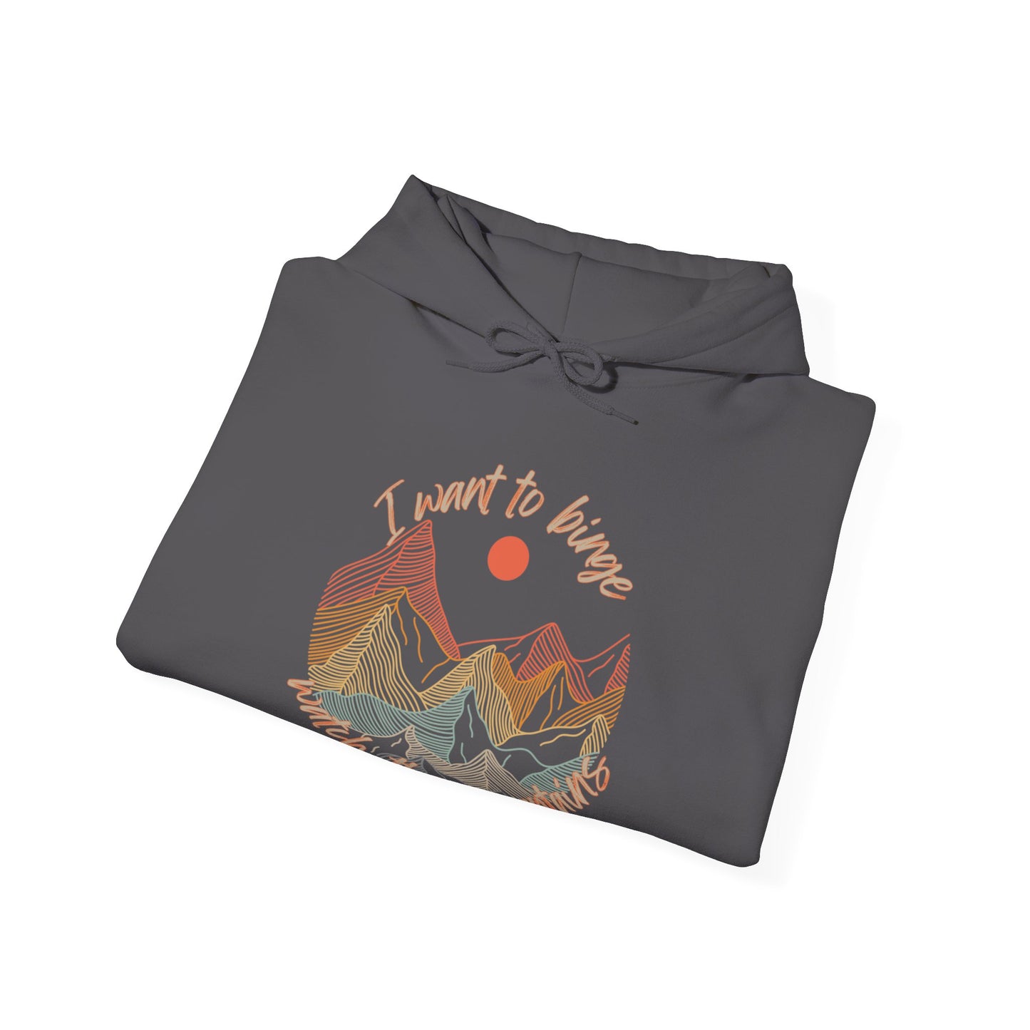 Binge Watch - Mountains - Unisex Heavy Blend™ Hooded Sweatshirt