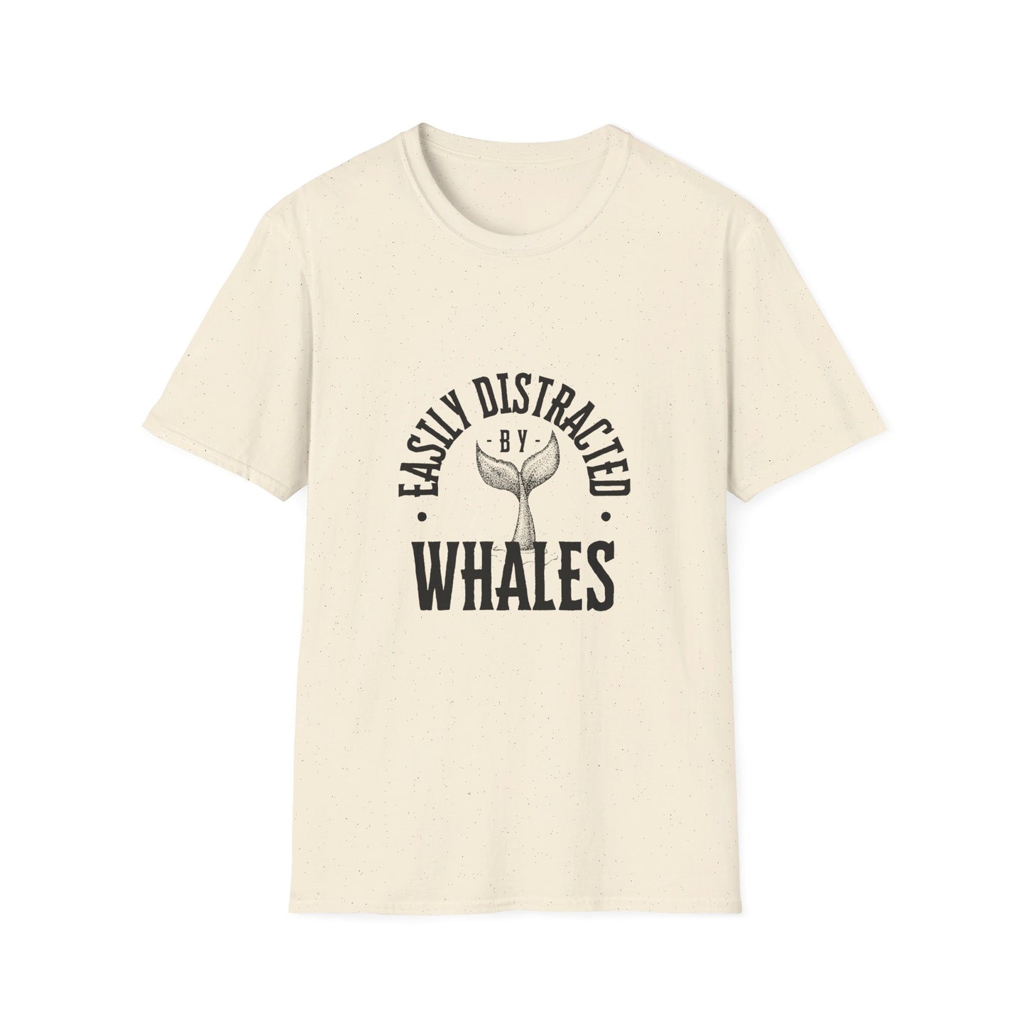 Easily distracted - Whales - Unisex Softstyle T-Shirt